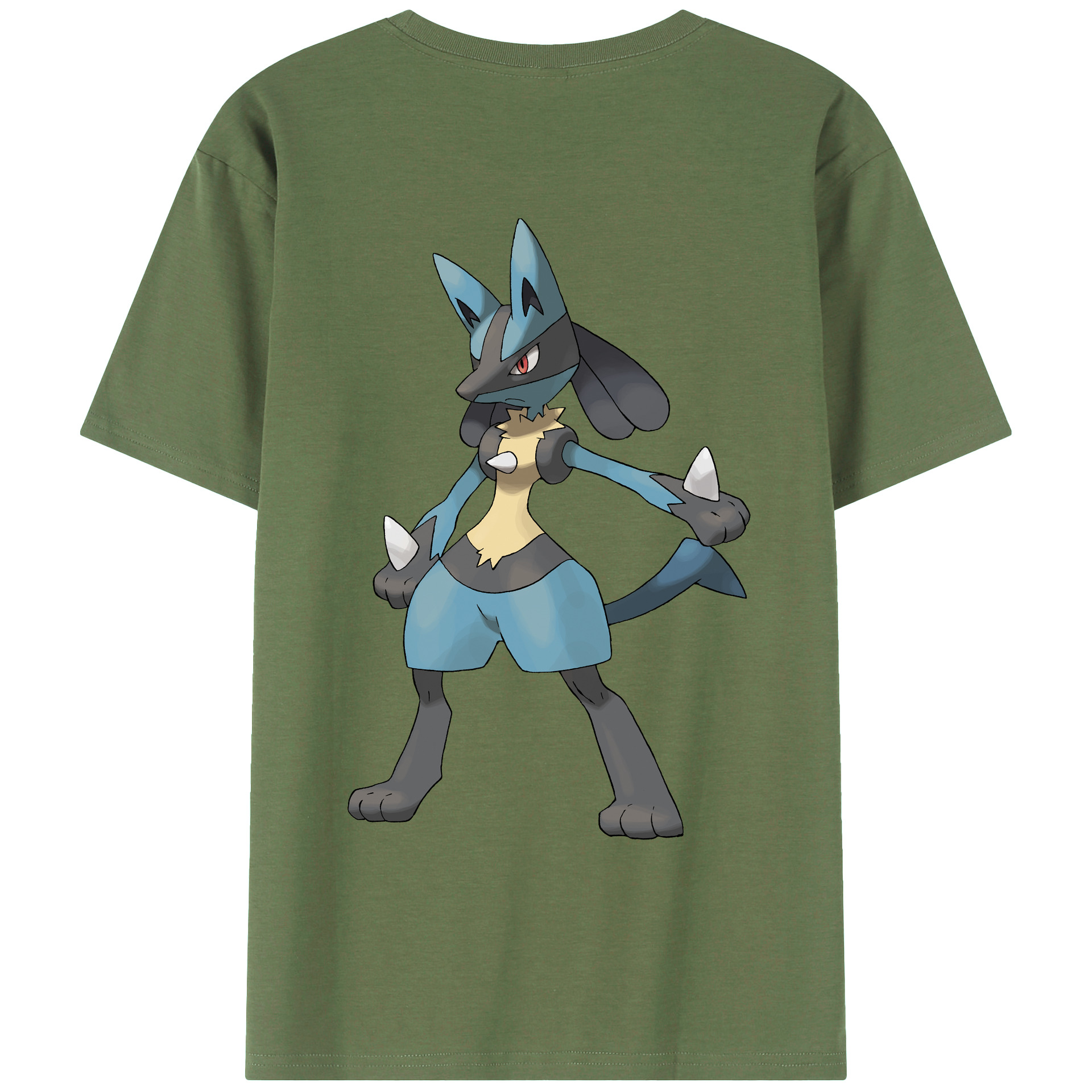 （画像用） ポケットモンスター Pokémon 綿100％ メンズ半袖Tシャツ（バックプリント） 通気性